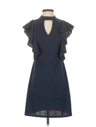 Pre-owned She + Sky Cocktail Dress In Blue