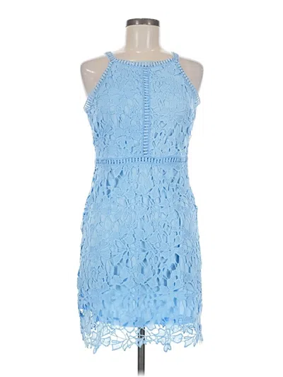 Pre-owned She + Sky Cocktail Dress In Blue