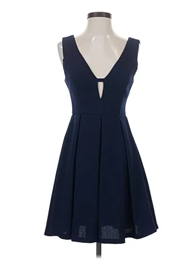 Pre-owned She + Sky Cocktail Dress In Blue