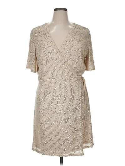 Pre-owned She + Sky Cocktail Dress In Brown