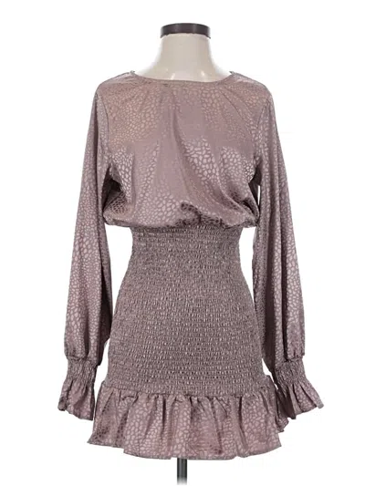 Pre-owned She + Sky Cocktail Dress In Brown