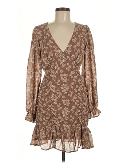 Pre-owned She + Sky Cocktail Dress In Brown