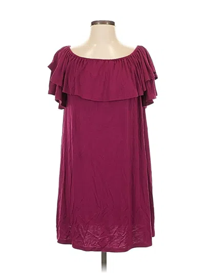 Pre-owned She + Sky Cocktail Dress In Burgundy