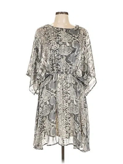 Pre-owned She + Sky Cocktail Dress In Gray