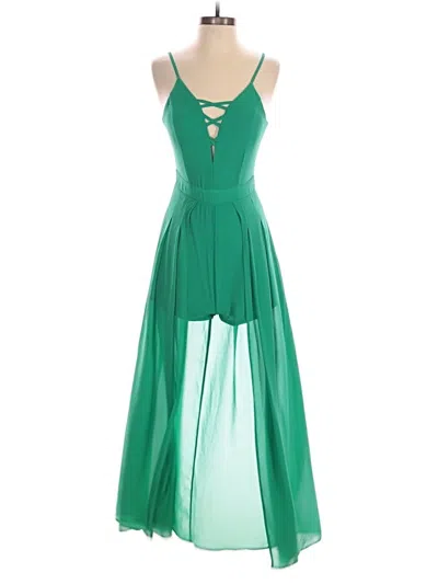 Pre-owned She + Sky Cocktail Dress In Green
