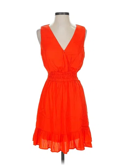 Pre-owned She + Sky Cocktail Dress In Orange