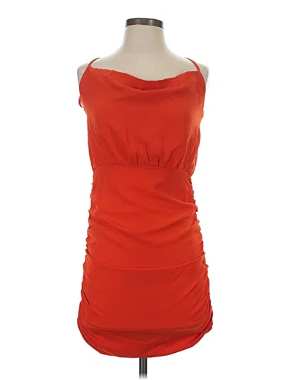 Pre-owned She + Sky Cocktail Dress In Orange