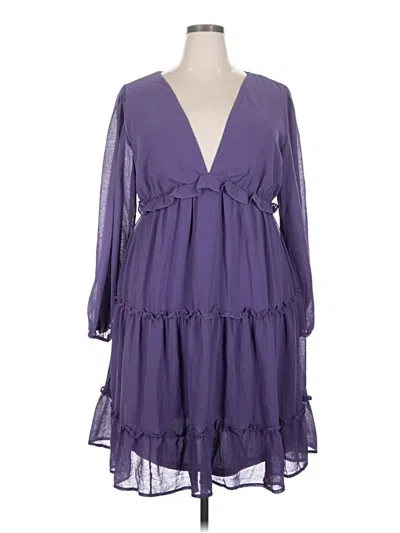 She + Sky Cocktail Dress In Purple