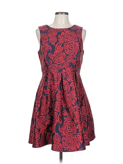 Pre-owned She + Sky Cocktail Dress In Red