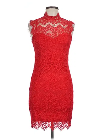 Pre-owned She + Sky Cocktail Dress In Red
