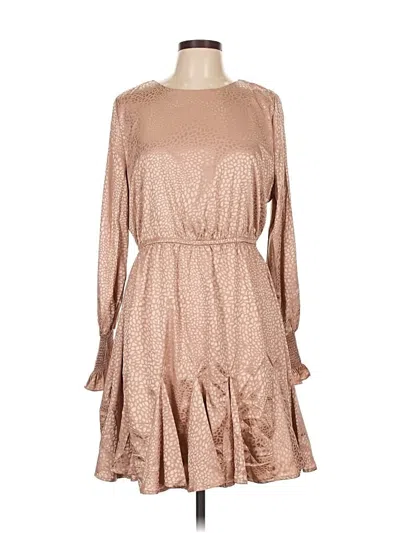 Pre-owned She + Sky Cocktail Dress In Tan