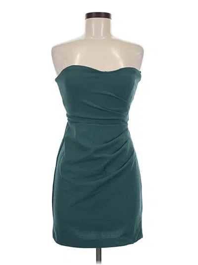 Pre-owned She + Sky Cocktail Dress In Teal