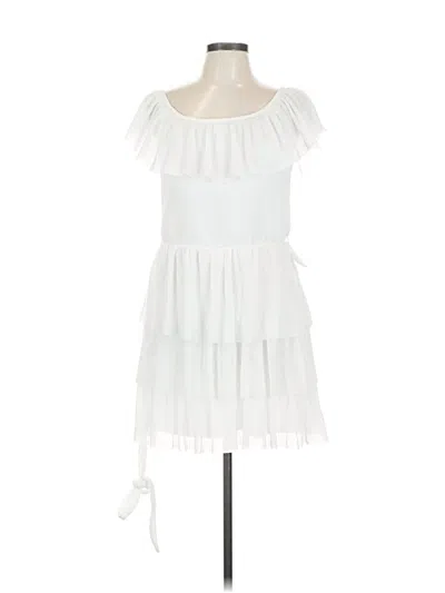 Pre-owned She + Sky Cocktail Dress In White
