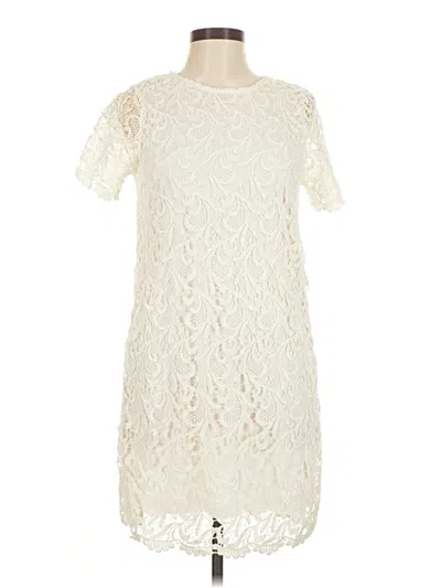 Pre-owned She + Sky Cocktail Dress In White