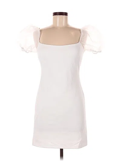 Pre-owned She + Sky Cocktail Dress In White