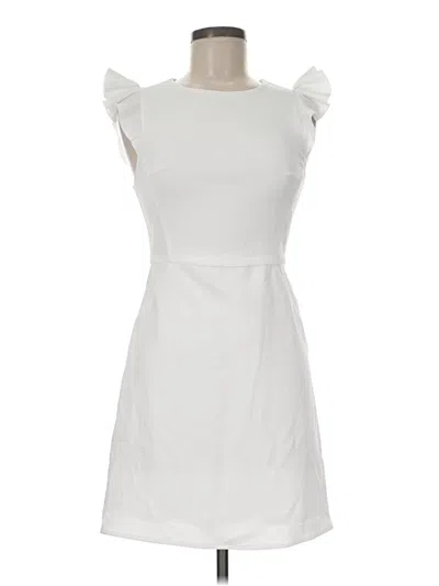 Pre-owned She + Sky Cocktail Dress In White