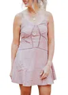 She + Sky Don't Let Go Mini Dress In Rose In Multi