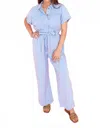 She + Sky Fabulous Jumpsuit In Blue In Blue