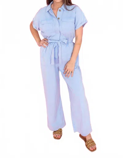 She + Sky Fabulous Jumpsuit In Blue