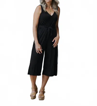 She + Sky J-jump Start My Heart Jumpsuit In Black