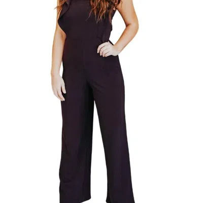 She + Sky Jump Around Jumpsuit In Black