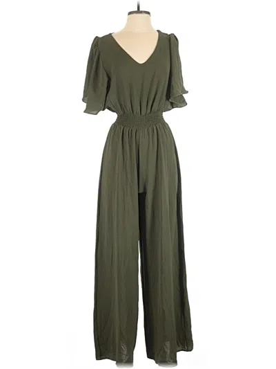 Pre-owned She + Sky Jumpsuit In Green
