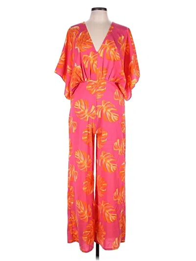 Pre-owned She + Sky Jumpsuit In Pink