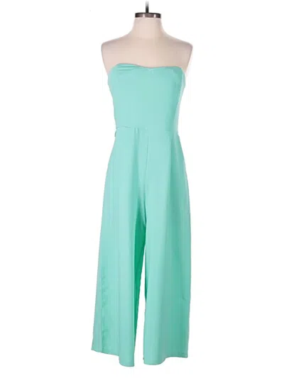 Pre-owned She + Sky Jumpsuit In Teal