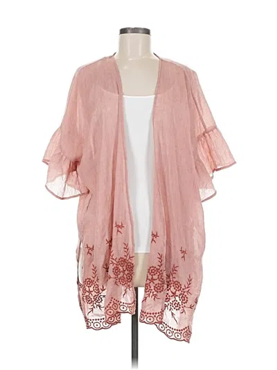 Pre-owned She + Sky Kimono In Pink