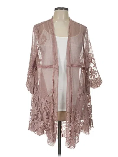 Pre-owned She + Sky Kimono In Pink