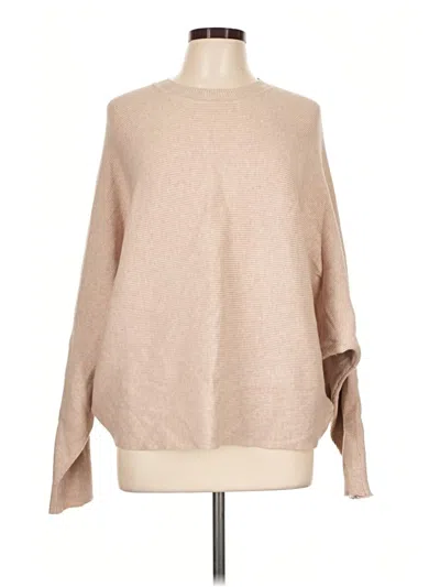 Pre-owned She + Sky Long Sleeve Top Tan Boatneck Tops