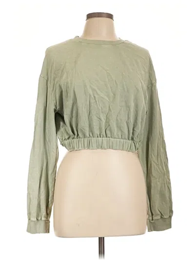 Pre-owned She + Sky Long Sleeve T-shirt In Green