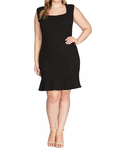 SHE + SKY MIA DRESS IN BLACK