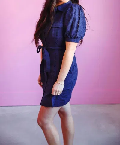 She + Sky Nellie Dress In Navy
