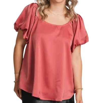 She + Sky Orosi Top In Dark Rose In Multi
