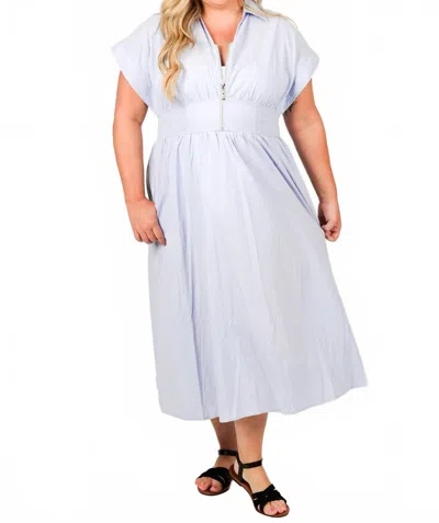 She + Sky Pockets And Poise Dress In Blue