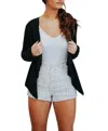 She + Sky Pro Tip Blazer In Black In Black