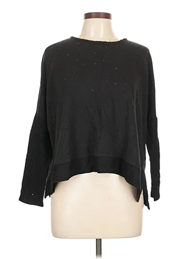 Pre-owned She + Sky Pullover Sweater In Black
