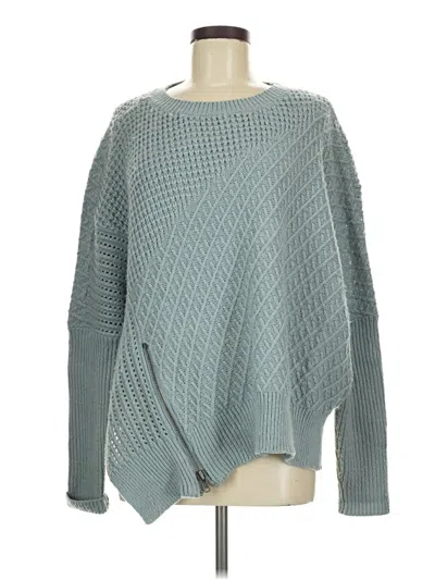 Pre-owned She + Sky Pullover Sweater In Blue