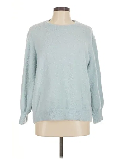 Pre-owned She + Sky Pullover Sweater In Blue