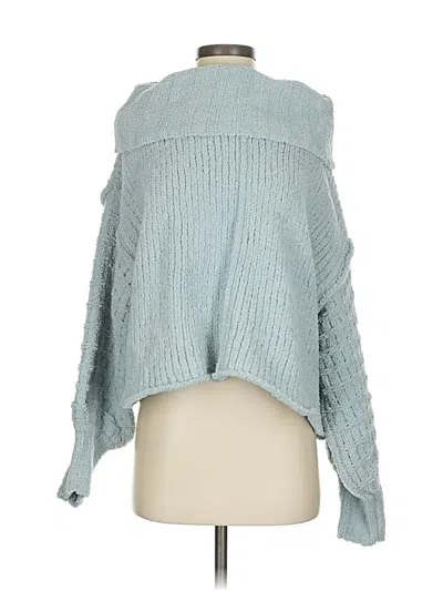Pre-owned She + Sky Pullover Sweater In Blue