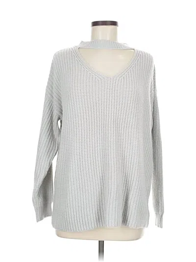 Pre-owned She + Sky Pullover Sweater In Gray