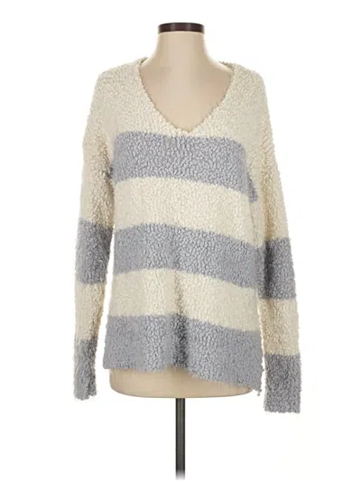 Pre-owned She + Sky Pullover Sweater In Gray