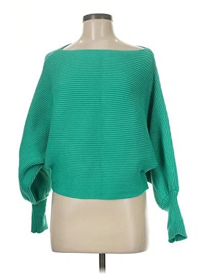Pre-owned She + Sky Pullover Sweater In Green