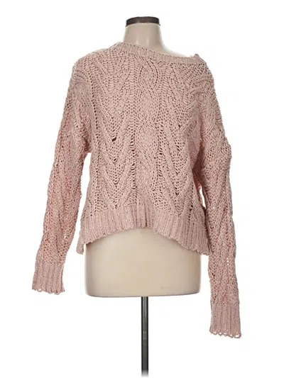 Pre-owned She + Sky Pullover Sweater In Pink