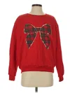 She + Sky Pullover Sweater In Red