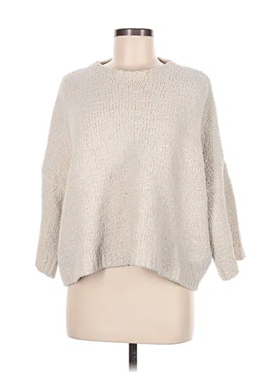 Pre-owned She + Sky Pullover Sweater In Silver