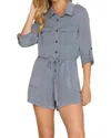 She + Sky Reese Romper In Blue In Blue