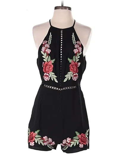 Pre-owned She + Sky Romper In Black