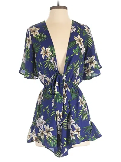 Pre-owned She + Sky Romper In Blue